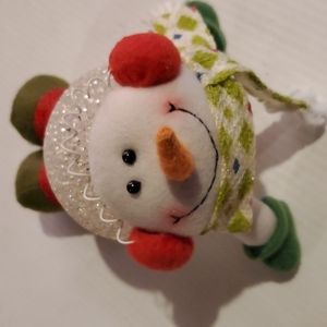 New Lighted changing colors Snowman about 9" Home Interiors
